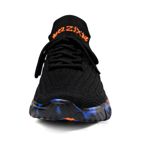 Damen Sportliche Strick-Sneaker mit rutschfester Sohle und einzigartigem Farbdesign EB