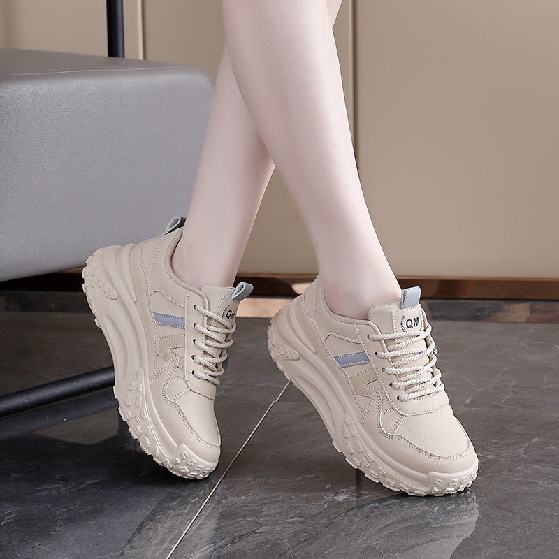 Damen Trendige Chunky Sneakers mit rutschfester Sohle und atmungsaktivem Obermaterial EB