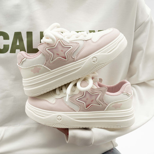 Damen Sneakers mit einzigartigem Sternendesign und bequemer Dämpfung EB