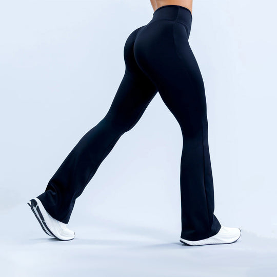 Damen Hoch sitzende Yoga-Hosen mit Ellbogen-Design und Figur formender Passform EB