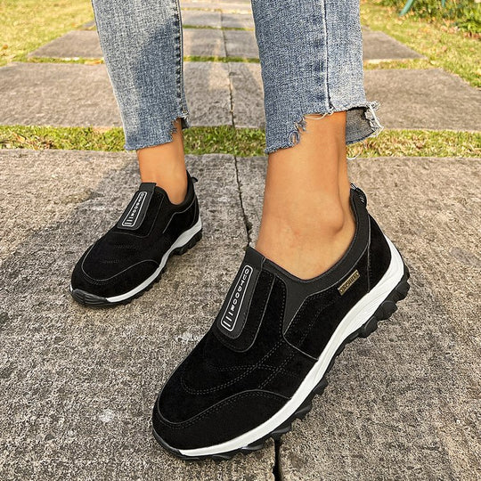 Damen Sportliche Slip-On Schuhe mit rutschfester Sohle EB