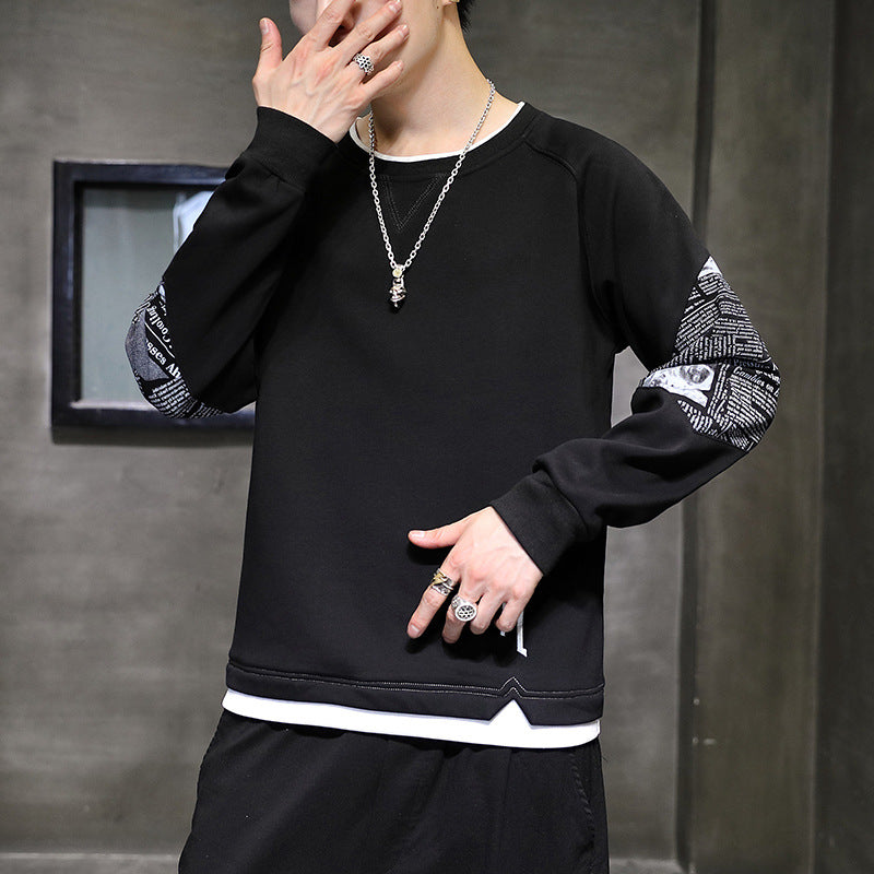 Herren modisches Sweatshirt mit einzigartigen Druckdetails EB