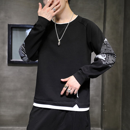Herren modisches Sweatshirt mit einzigartigen Druckdetails EB