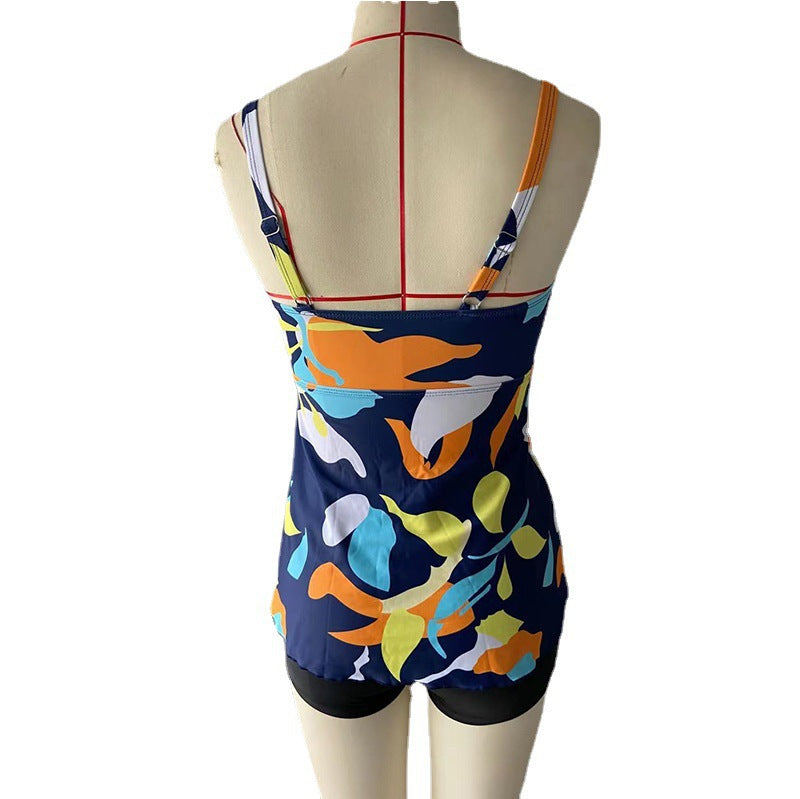 Damen Tankini-Set mit floralem Zusammenspiel und komfortablen Shorts EB
