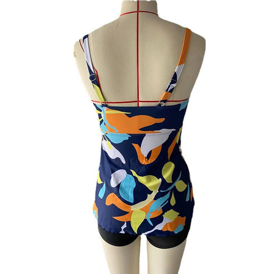Damen Tankini-Set mit floralem Zusammenspiel und komfortablen Shorts EB