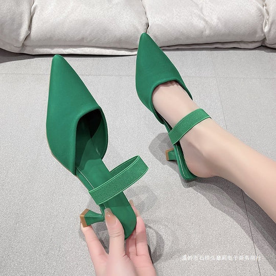 Damen Slingback-Pumps mit elegantem spitzem Design und komfortablem Fersenriemen EB