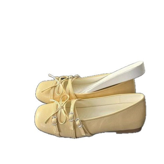 Damen elegante Ballerinas mit modischen Riemchen und komfortabler Sohle EB