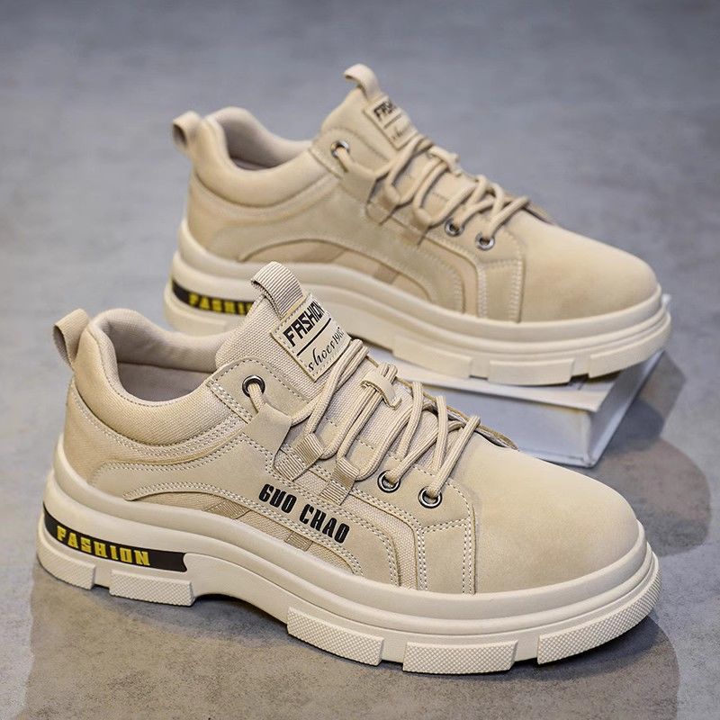Damen modische und komfortable Sneakers mit dicker Sohle EB