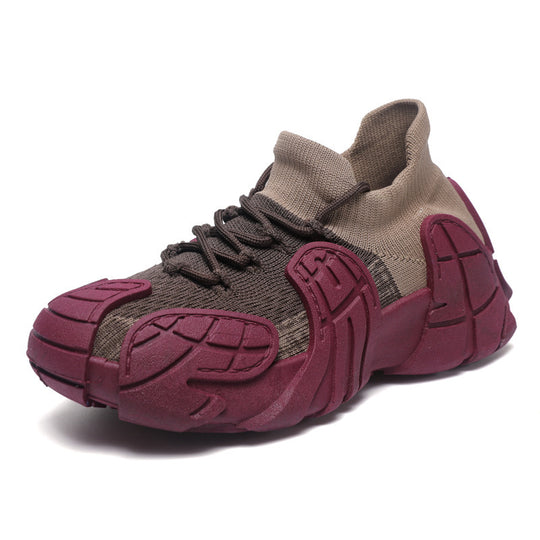 Damen Performance-Freizeitsneaker mit elastischer Strickkonstruktion und rutschfester Sohle EB