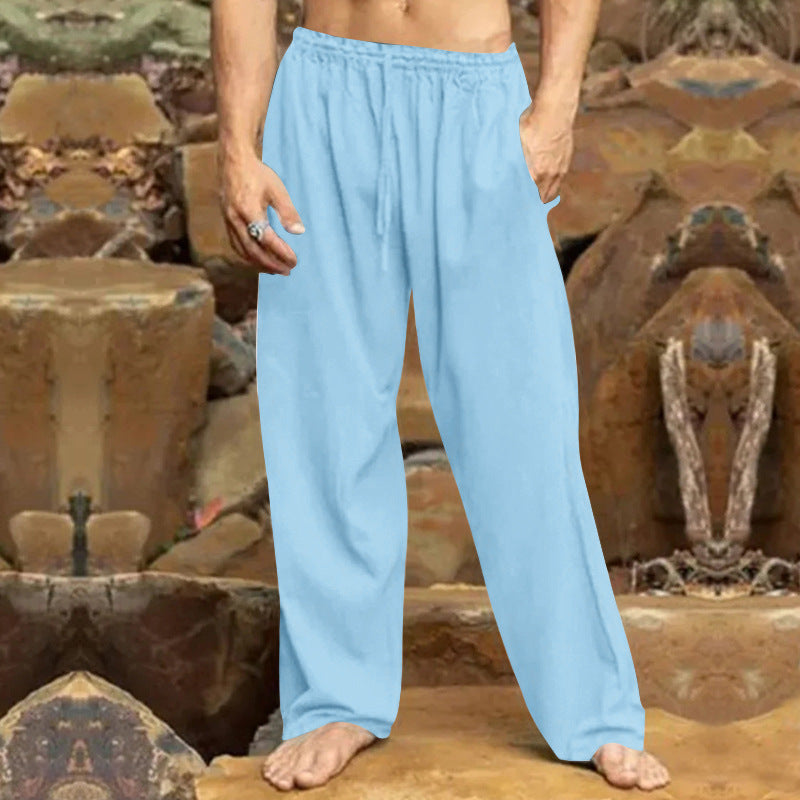 Herren entspannende Freizeithose mit elastischem Bund und praktischen Taschen EB