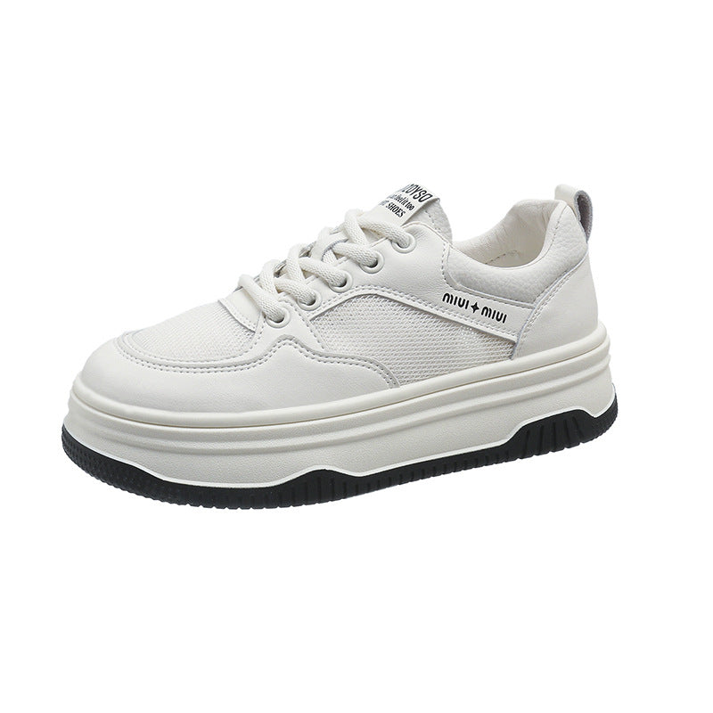 Damen Sportliche Sneakers mit hohem Plateau und atmungsaktiver Oberfläche EB