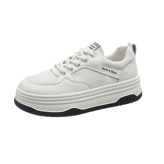 Damen Sportliche Sneakers mit hohem Plateau und atmungsaktiver Oberfläche EB