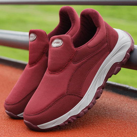 Damen Sportliche Slip-On Sneakers mit dämpfender Sohle EB