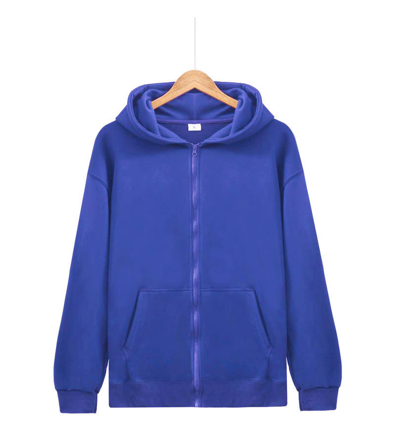 Unisex nan leichter Reißverschluss-Hoodie mit innen angerautem French-Terry, flachen Nähten und Kängurutaschen EB
