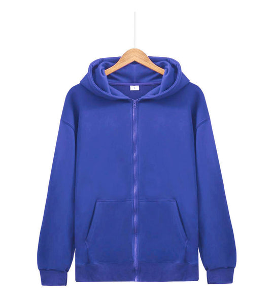 Unisex nan leichter Reißverschluss-Hoodie mit innen angerautem French-Terry, flachen Nähten und Kängurutaschen EB