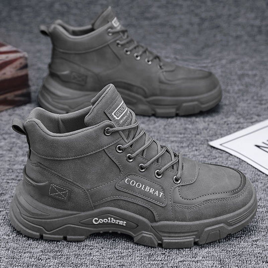 Herren Modische Winterstiefel mit rutschfester Sohle und warmem Innenfutter EB
