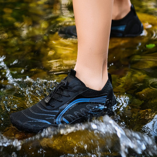 Damen Aqua-Schuhe mit elastischem Schnellschnürsystem und rutschfester Sohle EB