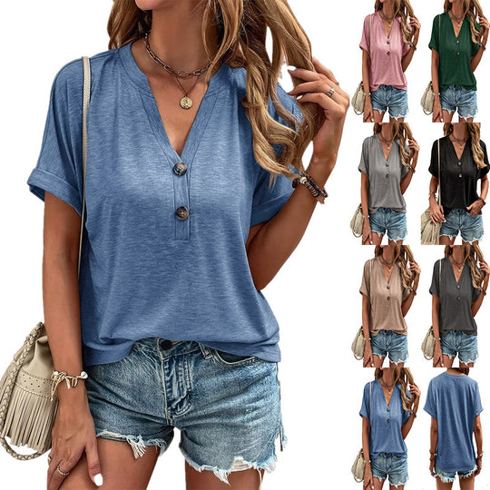 Damen lässiges Kurzarmshirt EB