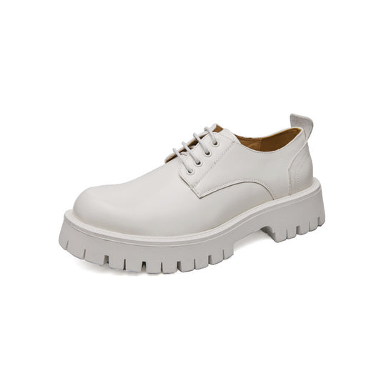 Damen modische Schnürschuhe mit robuster Plattformsohle und hochwertigem Leder EB