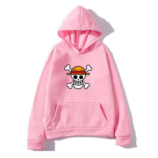 Damen Kapuzenpullover mit kreativem Piratenmotiv und bequemer Passform EB