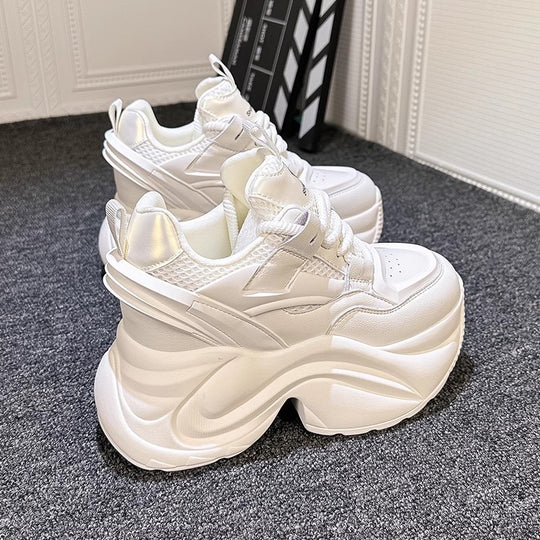 Damen Plateau-Sneaker mit extrem dämpfender Sohle und atmungsaktiver Oberfläche EB