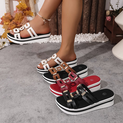 Damen Plattformsandalen EB