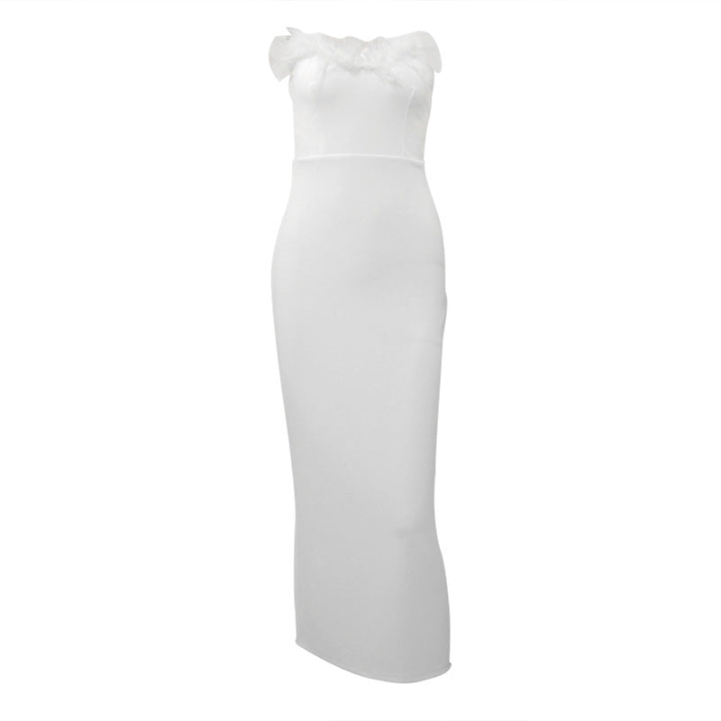 Damen Hochwertiges Sommerkleid mit feinem Spitzenbesatz EB