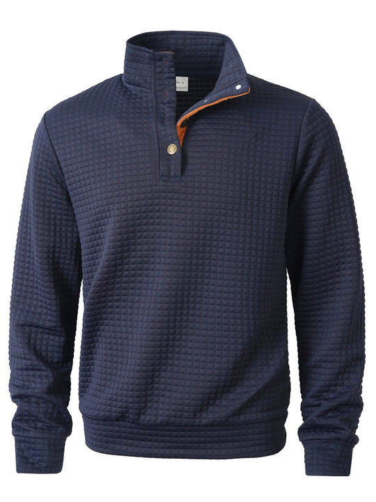 Herren stylischer Pullover mit modischem Stehkragen EB