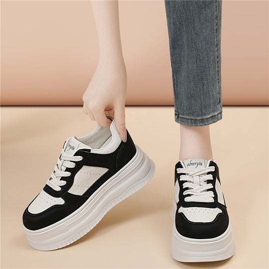Damen Modische und komfortable Plateau-Sneaker mit dämpfender Sohle EB
