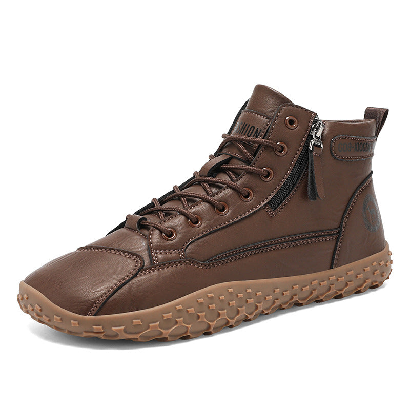 Damen Modische High-Top Stiefel mit rutschfester Sohle und atmungsaktiven Einsätzen EB