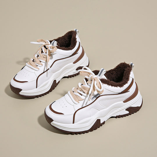Damen Sportliche High-Top Sneakers mit kuscheligem Innenfutter EB
