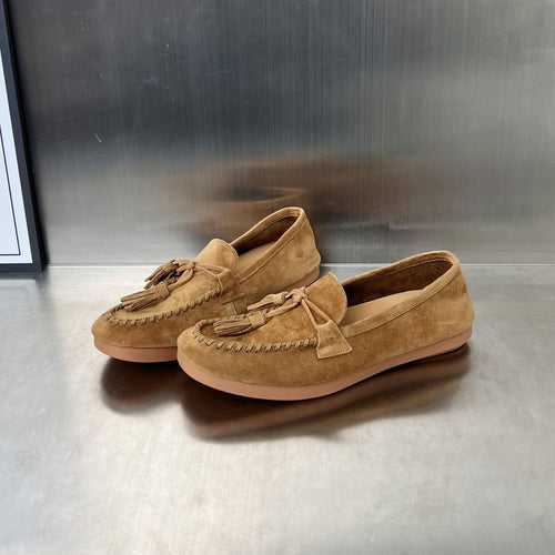 Damen Mokassins mit eleganter Quasten-Detailierung und bequemer Sohle EB