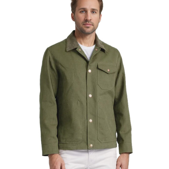 Herren zeitlose Jacke mit strukturiertem Design EB