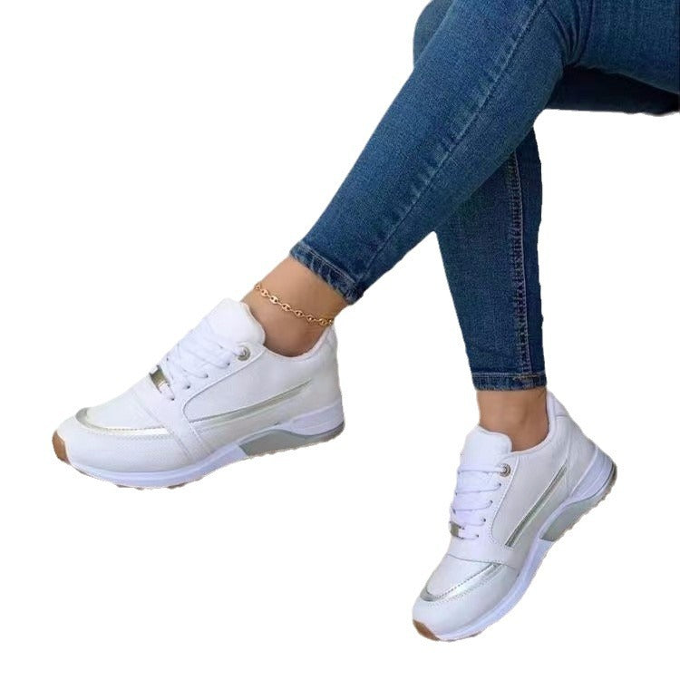Damen Sportliche Sneakers mit atmungsaktivem Mesh-Obermaterial und gepolsterter Sohle EB
