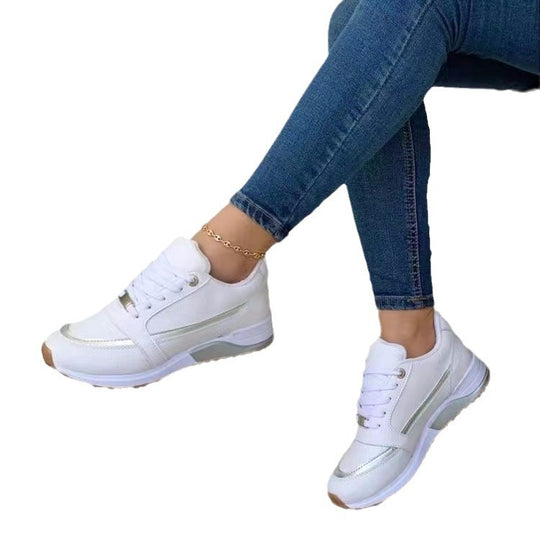 Damen Sportliche Sneakers mit atmungsaktivem Mesh-Obermaterial und gepolsterter Sohle EB