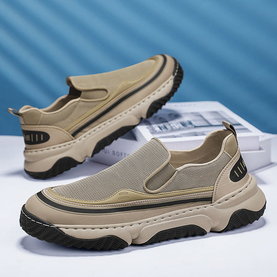 Damen Slip-On Sneakers mit atmungsaktivem Obermaterial und rutschfester Sohle EB
