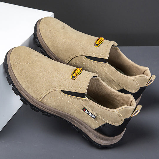 Damen Bequeme Slip-On Freizeit Schuhe mit rutschfester Sohle und atmungsaktivem Obermaterial EB