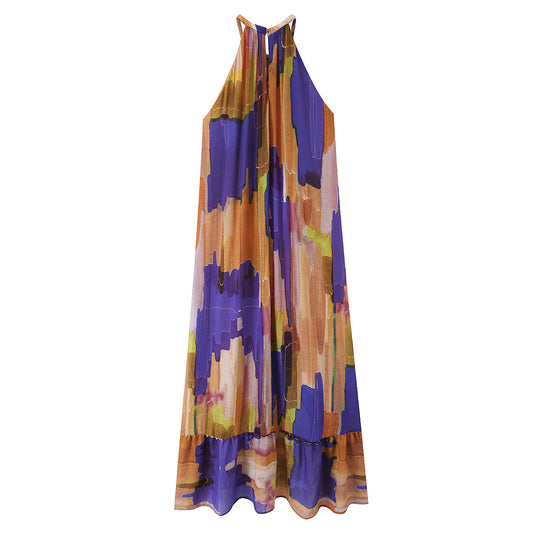 Damen Maxikleid mit modernem Farbverlauf EB