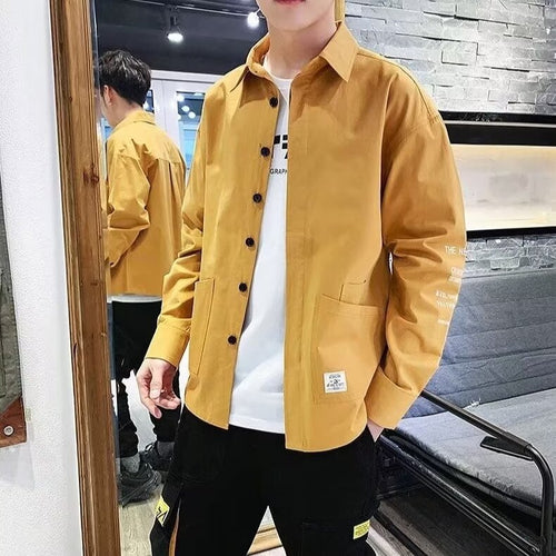 Herren lässige Utility-Jacke mit praktischen Taschen und stylischem Schnitt EB