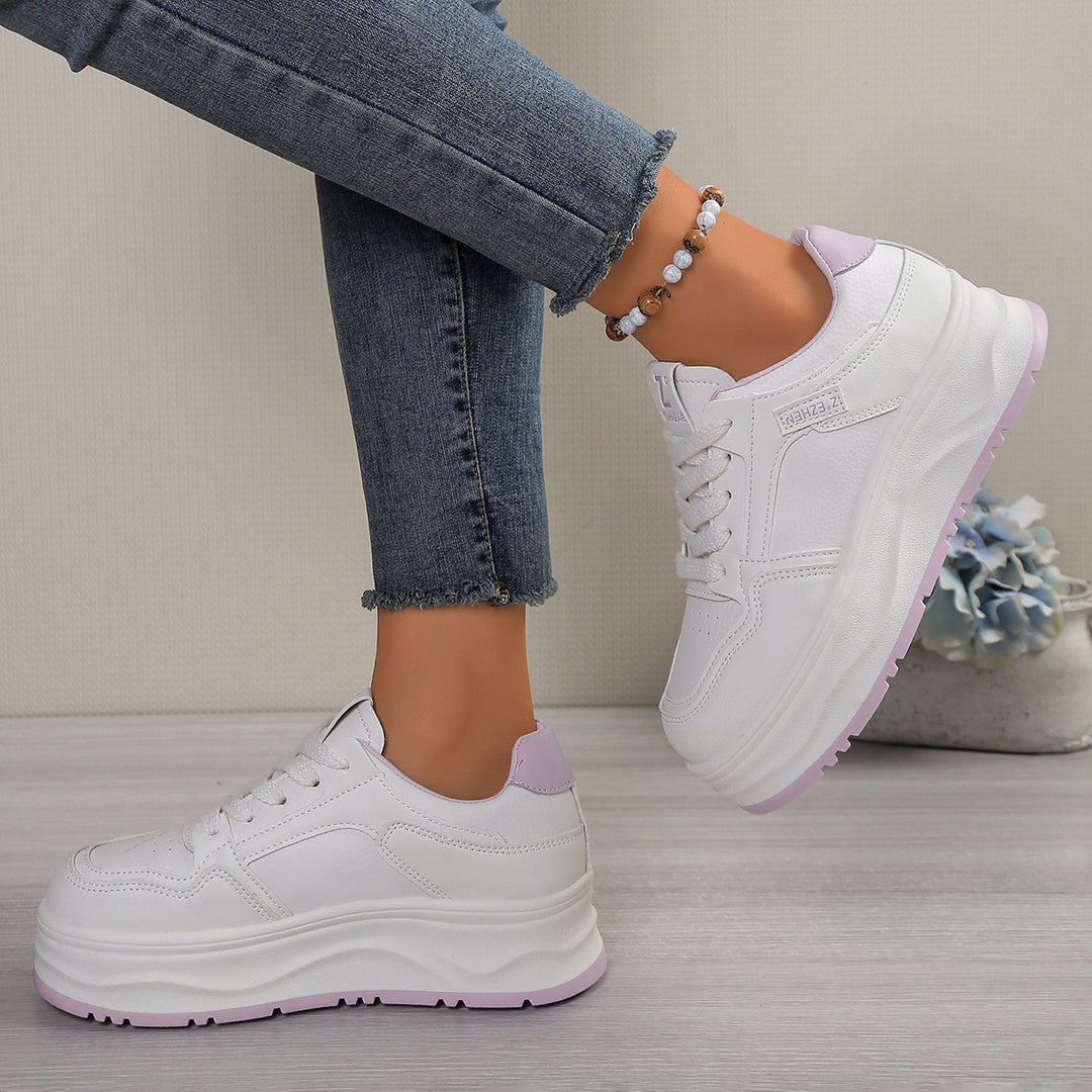 Damen Sportliche Sneaker mit dämpfender Laufsohle und modischem Design EB