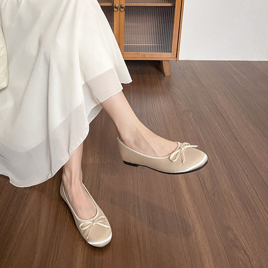 Damen Ballerinas mit schickem Schleifenakzent und komfortablem Fußbett EB