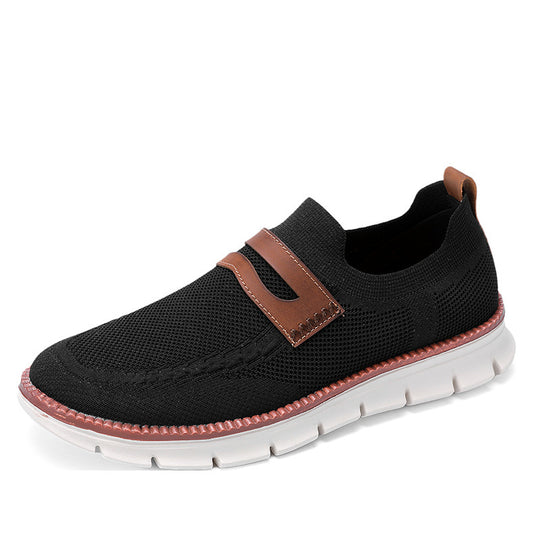 Damen Modische Slip-On Sneaker mit elastischer Oberstruktur EB
