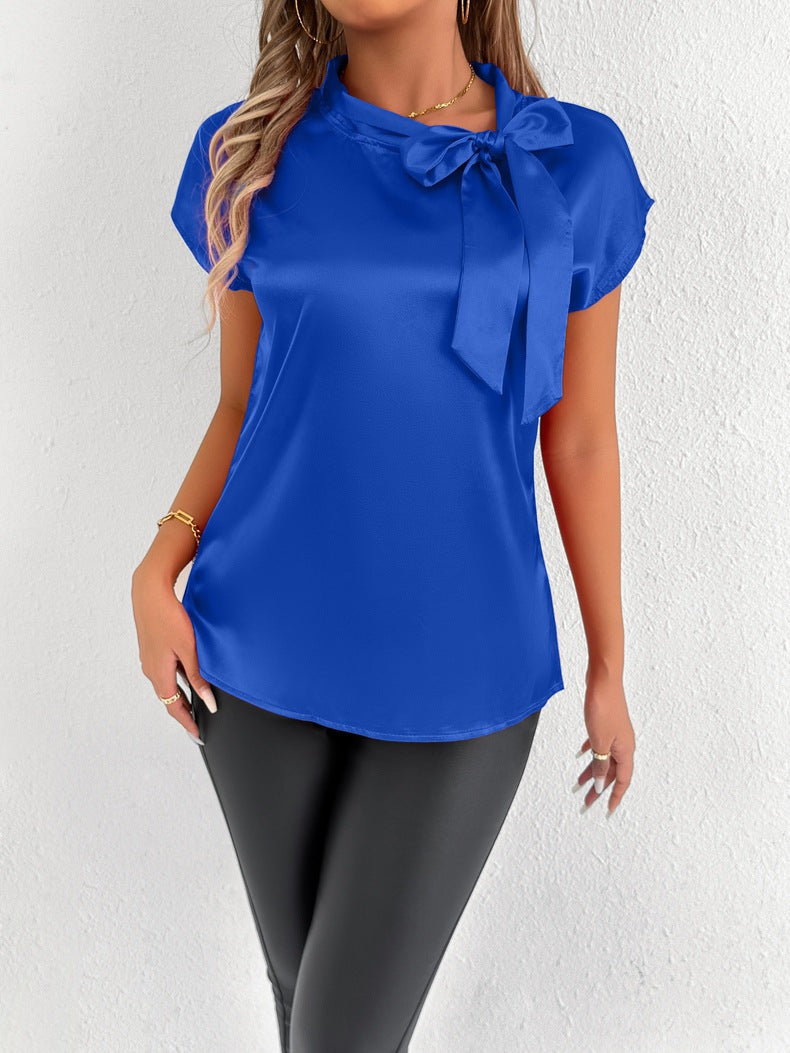 Damen Bluse mit eleganter Schleife EB