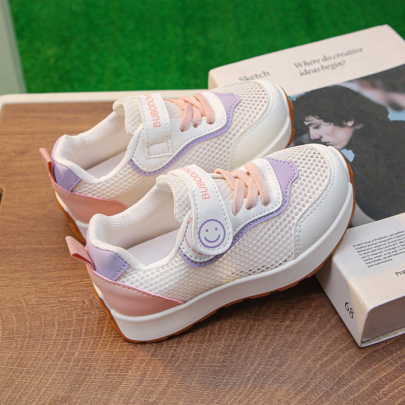 Damen sportive Sneakers mit atmungsaktiver Mesh-Oberfläche und flexibler Laufsohle EB