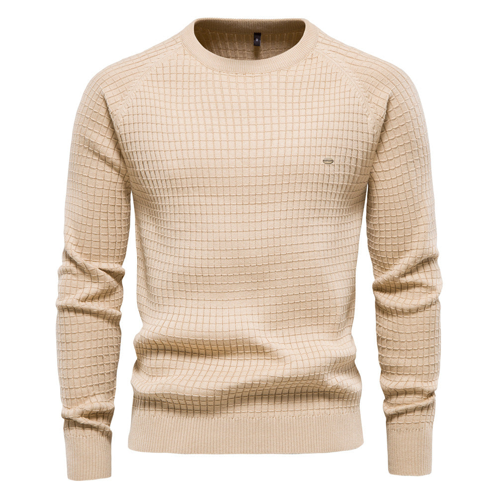 Herren strukturiertes Rundhals Sweatshirt mit modernem Design EB