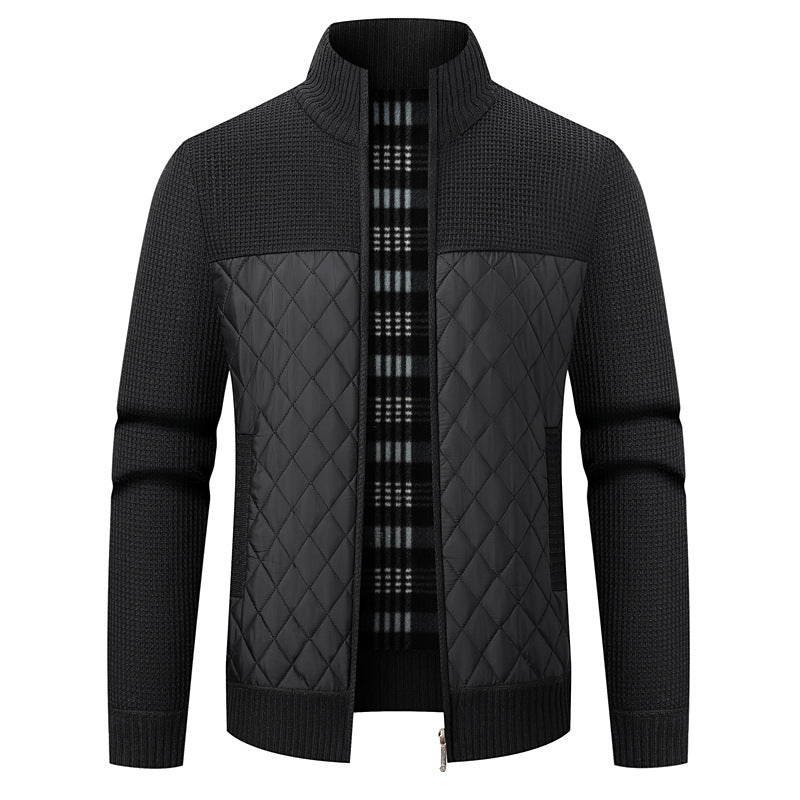 Herren modische Übergangsjacke mit strukturiertem Design und isolierendem Innenfutter EB