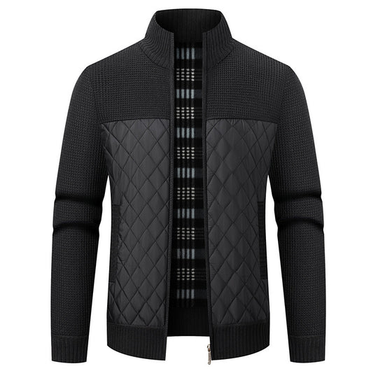 Herren modische Übergangsjacke mit strukturiertem Design und isolierendem Innenfutter EB