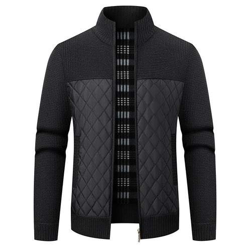 Herren modische Übergangsjacke mit strukturiertem Design und isolierendem Innenfutter EB