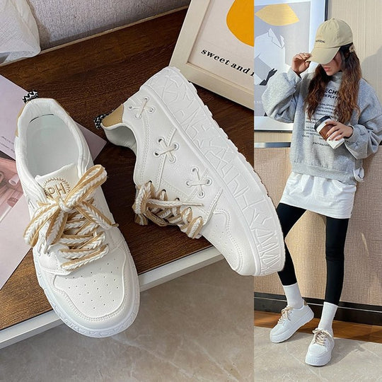 Damen Sportliche Sneakers mit atmungsaktivem Obermaterial und trendigem Design EB