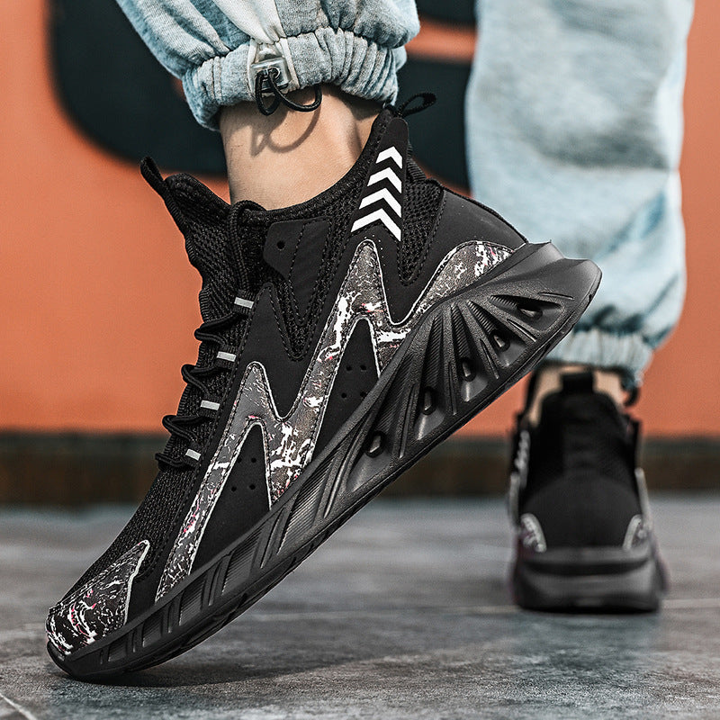 Damen Komfortable und stylische Laufschuhe mit elastischem Strick-Obermaterial EB